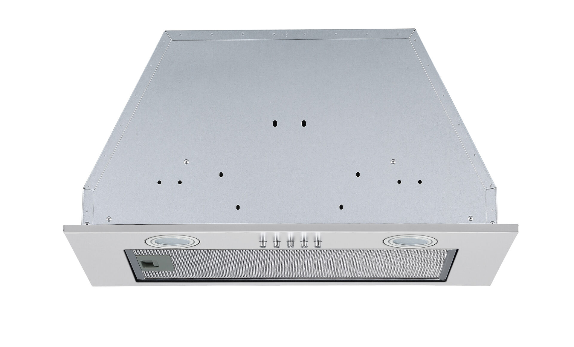 Polo Powerpack Rangehood 52cm 700m3/h max. extraction Stainless Steel with Push Button Control - Image 3