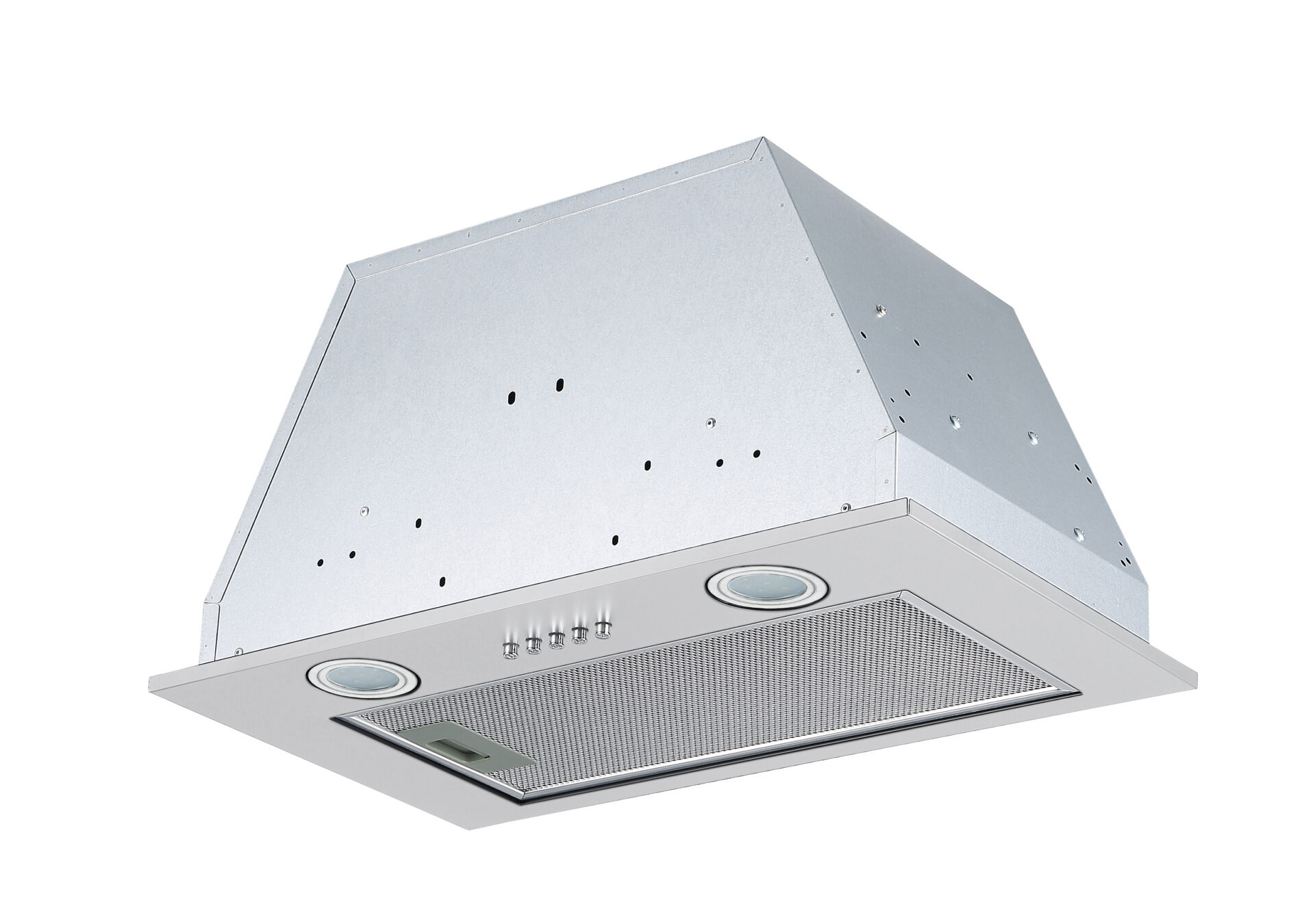 Polo Powerpack Rangehood 52cm 700m3/h max. extraction Stainless Steel with Push Button Control - Image 5