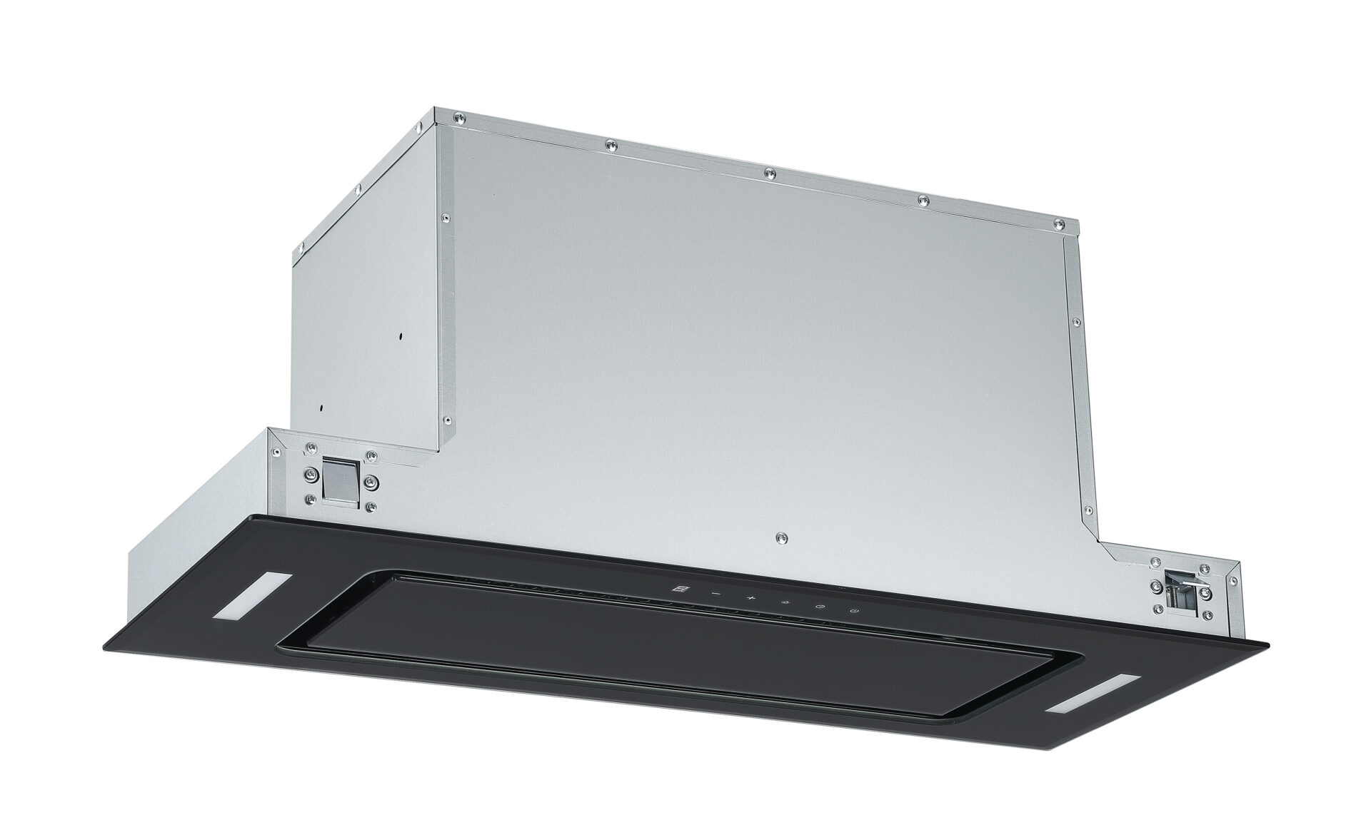 Polo Powerpack Rangehood 52cm 1,000m3/h max. extraction Black Glass with Touch Control - Image 3