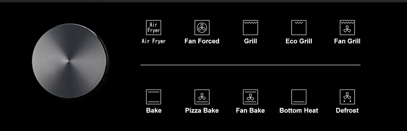 Polo Built-in Electric Oven 60cm 12 Function 73L Black - Image 2